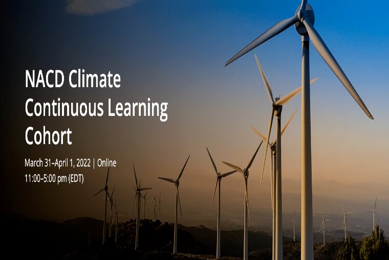 NACD Climate Continuous Learning Cohort: Climate Risk & Opportunity Assessment graphic