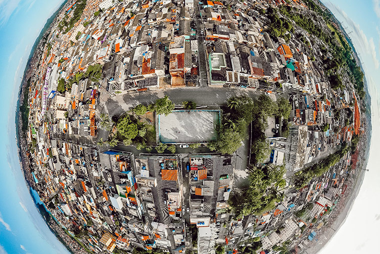 fisheye aerial