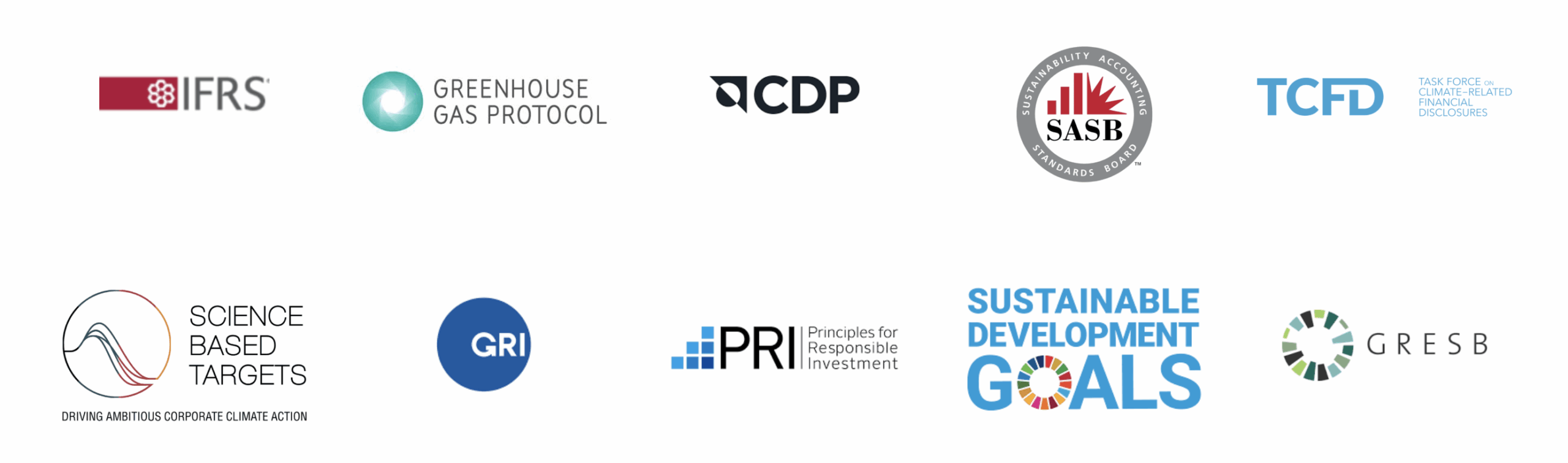 Standards and Frameworks that 3ECON Supports